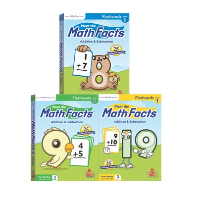 Preschool Prep Meet the Math Facts Addition & Subtraction Flashcards 1 ...