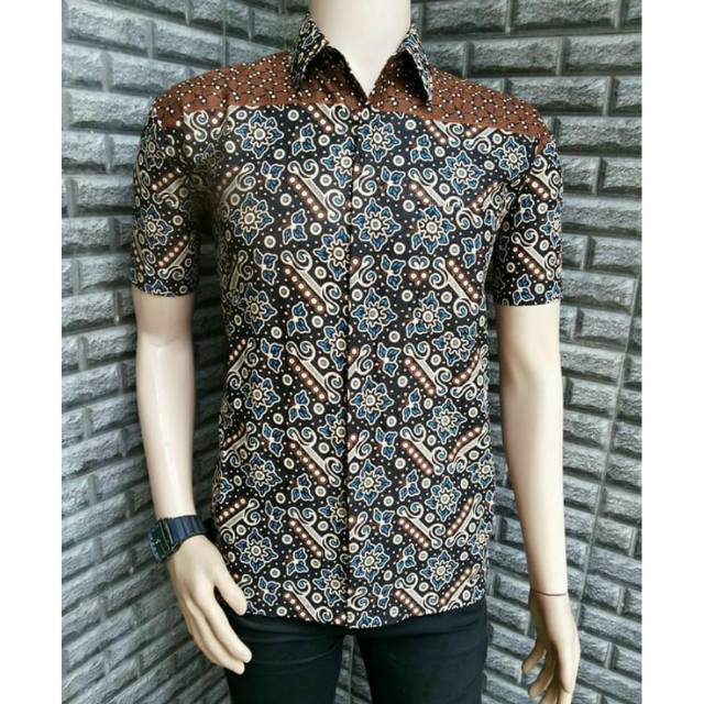 Distro Batik Men Embroidery Sogan Hrb026 Batikaf Notoarto Batik Ipnu ...