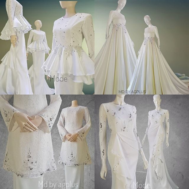 Designer Touch Baju Dress Akad Nikah Mode Atelier Shopee Singapore