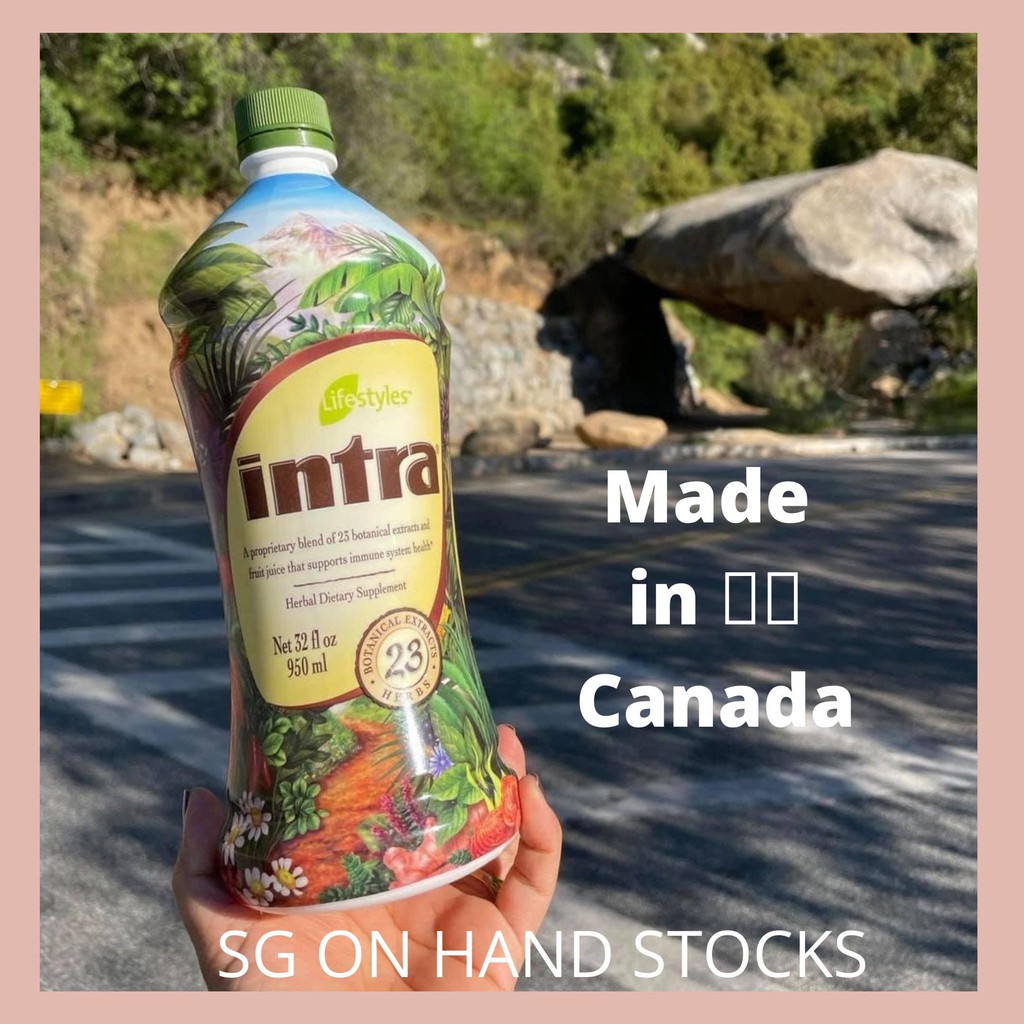 Intra Juice SG 100 Original ONE BOTTLE MADE IN CANADA Shopee Singapore