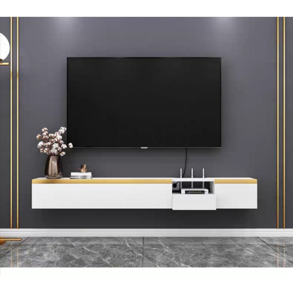 1.4M / 1.6M / 1.8M / 2M Wall Mount TV Console / TV Cabinet | Shopee ...