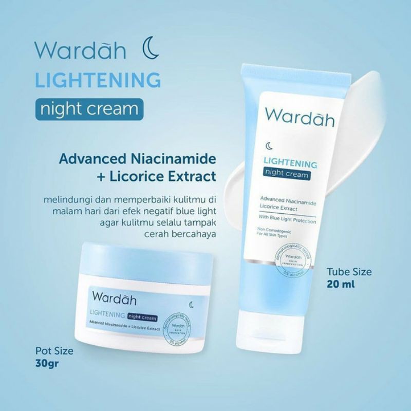 wardah moisturizer night cream