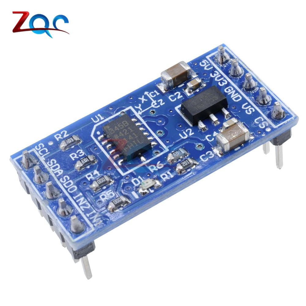 Adxl345 3 Axis Digital Gravity Sensor Acceleration Module Tilt Sensor Iic Spi For Arduino Shopee Singapore