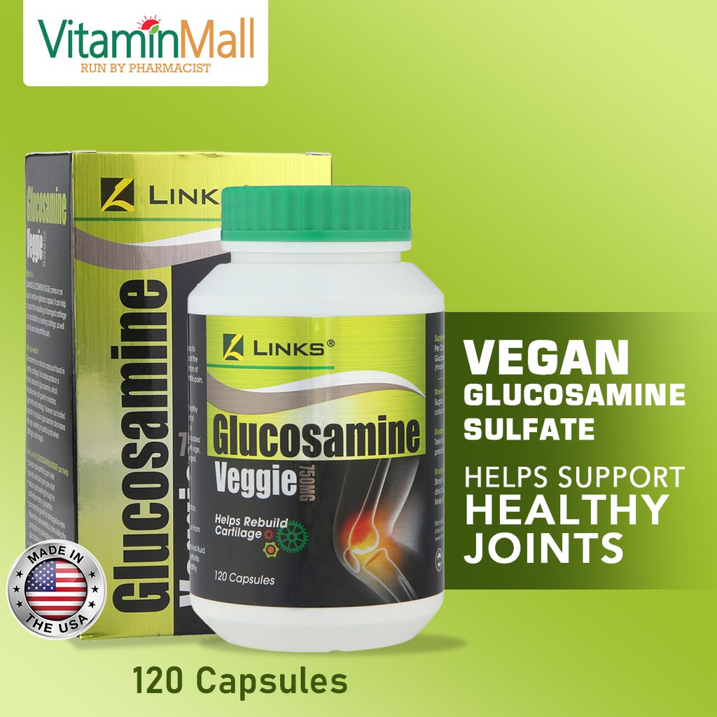 Link Vegetarian Glucosamine 750mg 120 Vegetarian Capsule Easy to