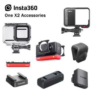 Insta360 One RS Accessories Original Battery/Dive Case/Lens Guards/Mounting Bracket/Mic Adapter/Lens Cap..