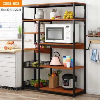 Aideal Sg Kitchen Shelf Kitchen Rack Bookshelf Storage Shopee