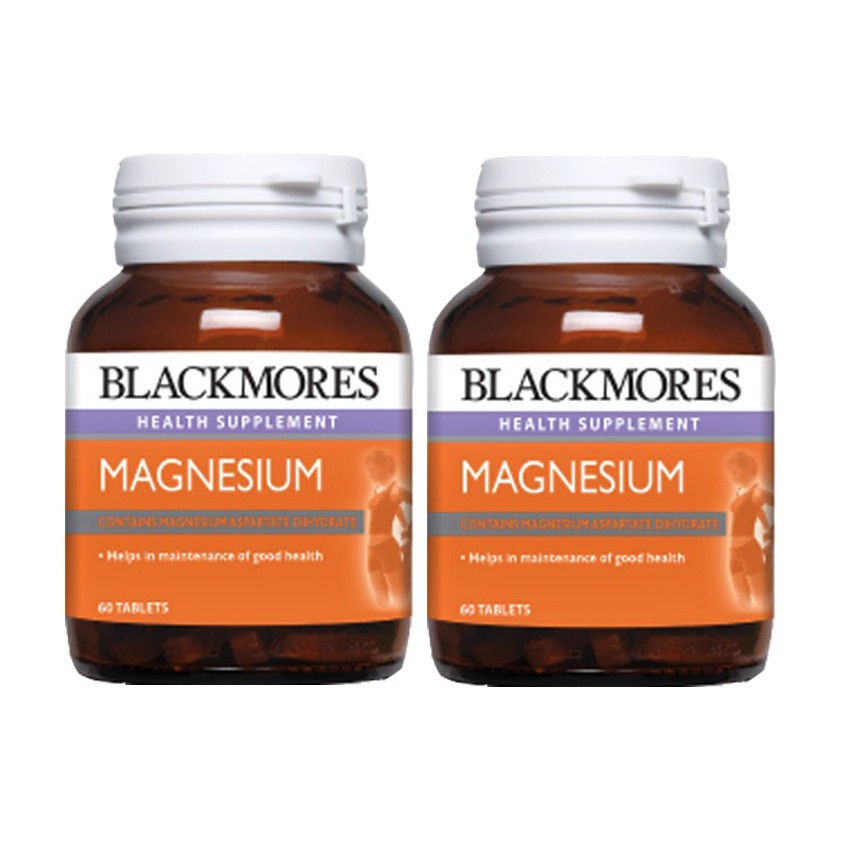 Blackmores Magnesium 60 tablets x 2 Bottles Assist in improving tiredness and fatigue.