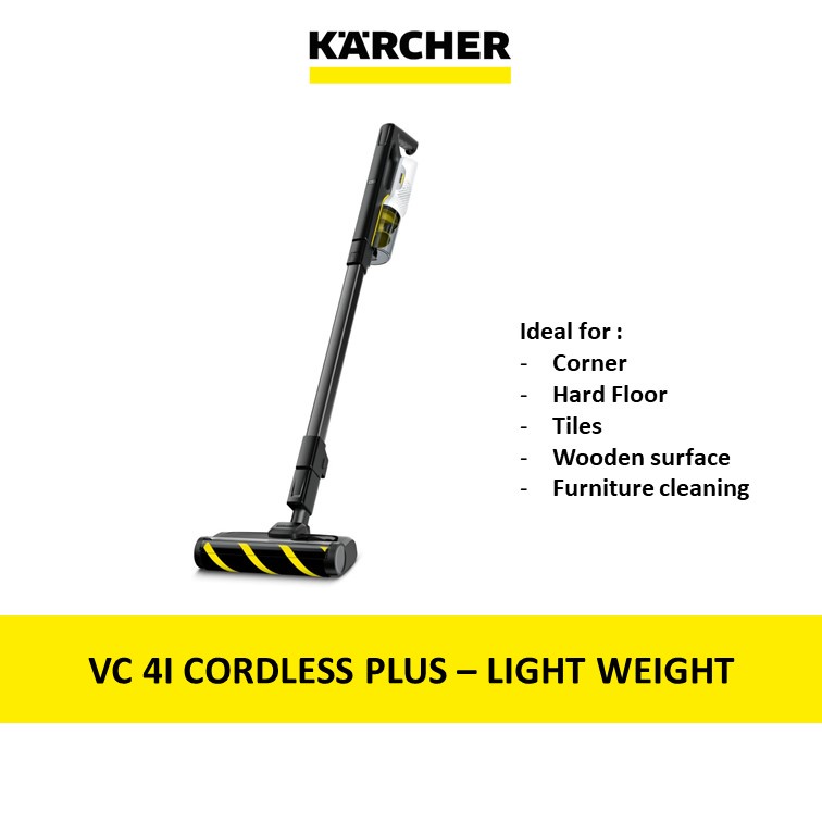 Karcher handheld cordless vacuum cleaner VC 4i 1.198260.0 Up to 60