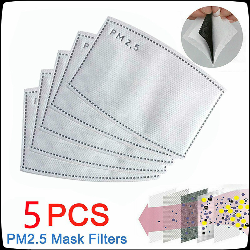 20 PCS PM2.5 Filters Replacement 5 Layers Anti Haze Filter Paper Protective Filter to Anti Haze Dustproof Air Pollution Germ 12 8 CM 