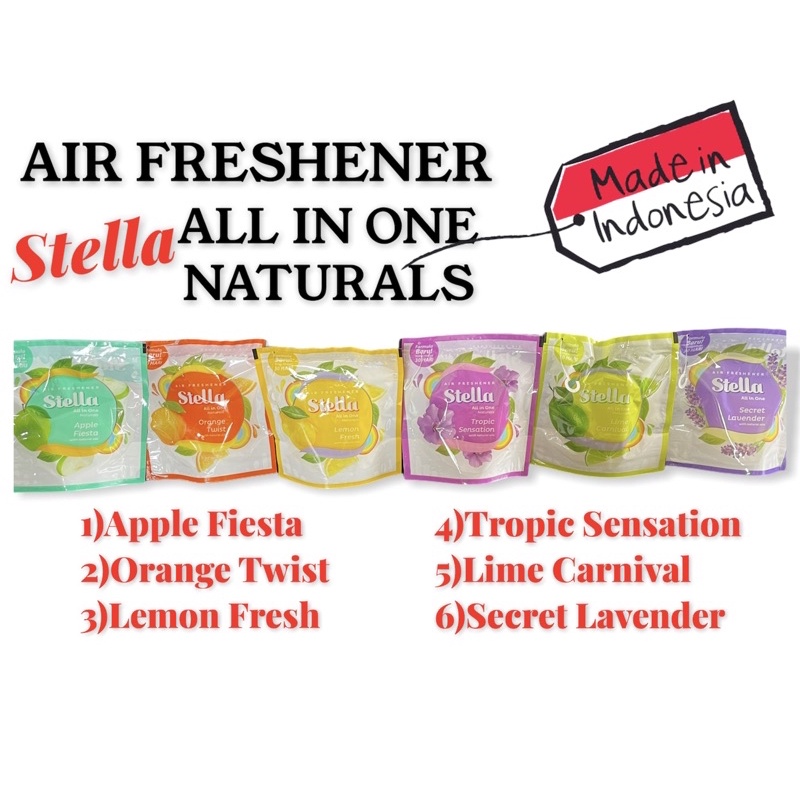 AIR FRESHENER STELLA ALL IN ONE NATURALS HANG (LOCAL SG SELLER) Shopee Singapore