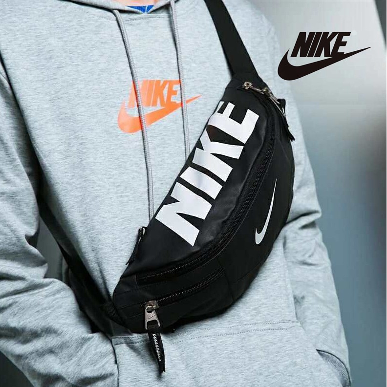 nike waist bag blue
