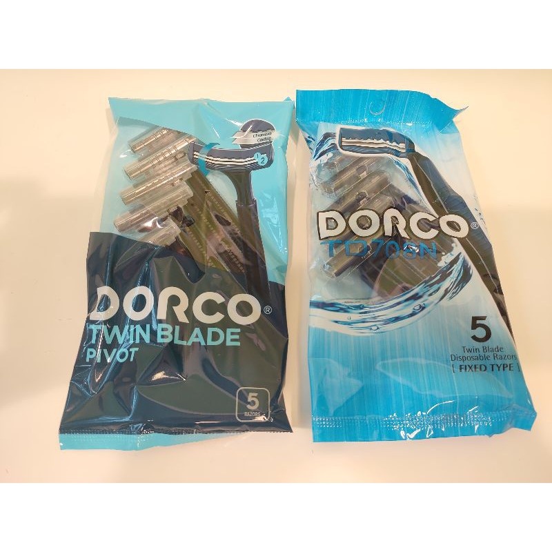 Bundle Of 2 Pack Dorco Twin Blade Disposable Razor Pack Of 5pcs