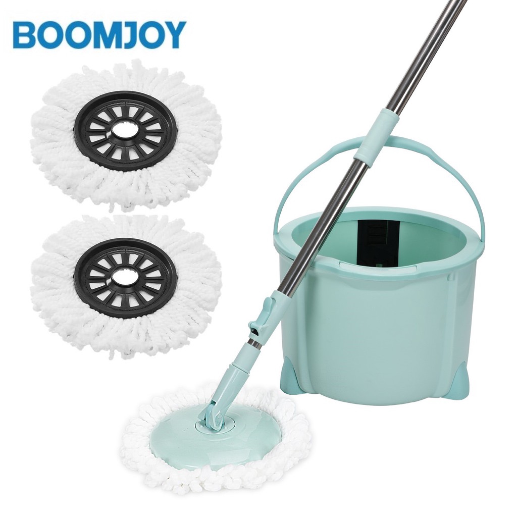 NEW COLOR BOOMJOY Single Bucket Spin Mop, Powerful cleaning Mop Sweeper