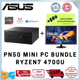 ASUS PN50 Mini PC Small Form Factor Desktop Computer DIY Ryzen 4700 with Ram SSD Option BB7191MD