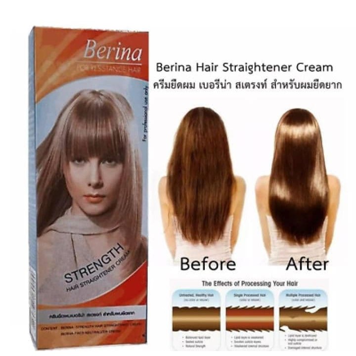 Berina Hair Straightener Cream 2in1 Hair Straightener Cream Shopee Singapore