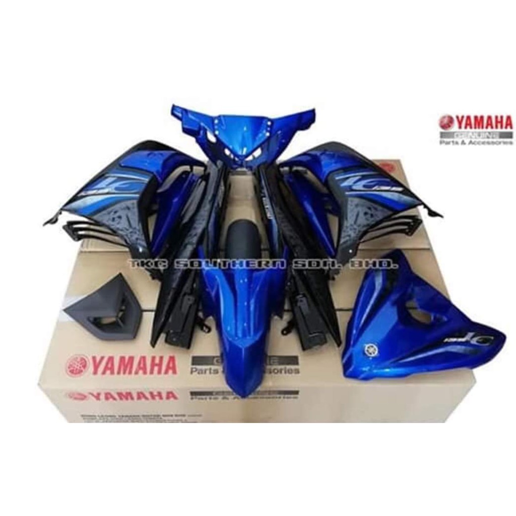 Coverset Lc135 V6 Original Yamaha Hly Storm Blue Shopee Singapore