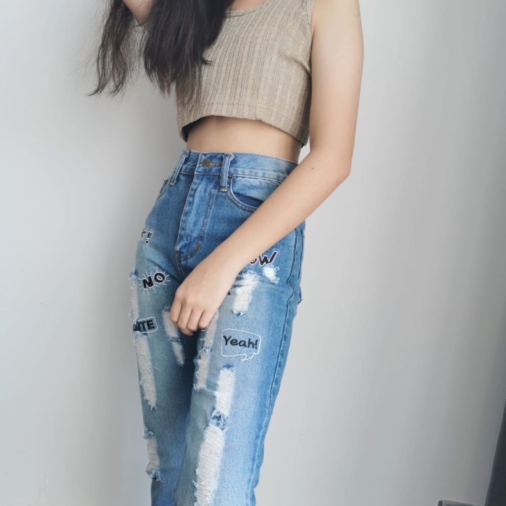 jeans and crop top set