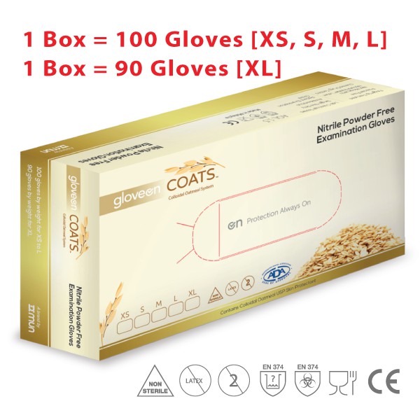 nitrile gloves gold