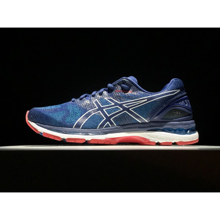 asics dark blue running shoes