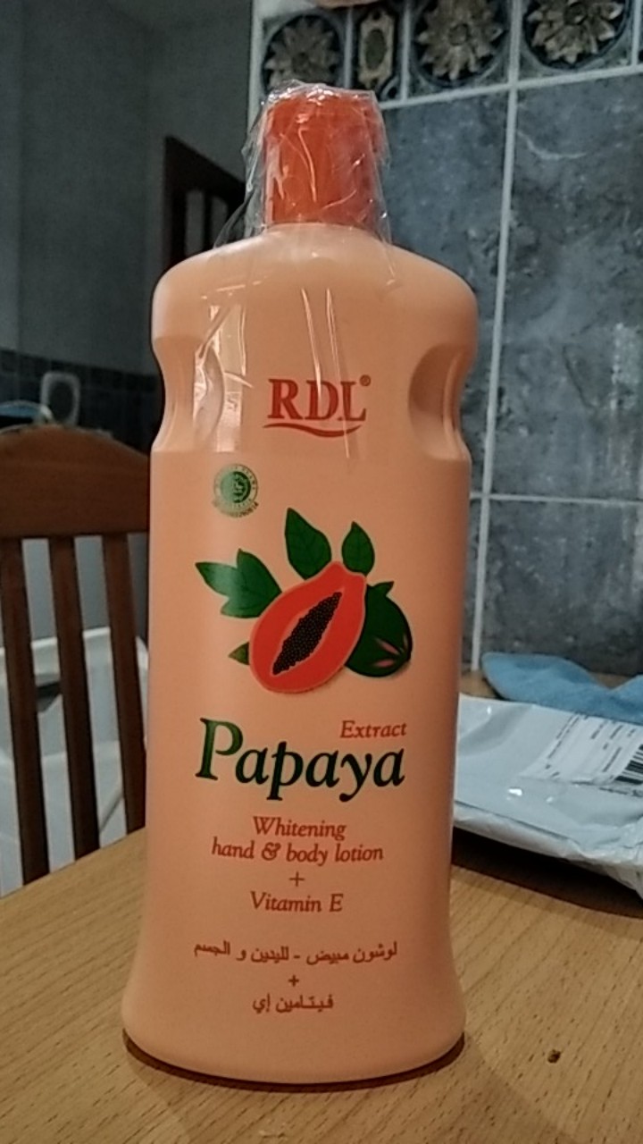 Rdl Whitening Lotion For Hands And Body With Papaya Extract 600ml Shopee Singapore