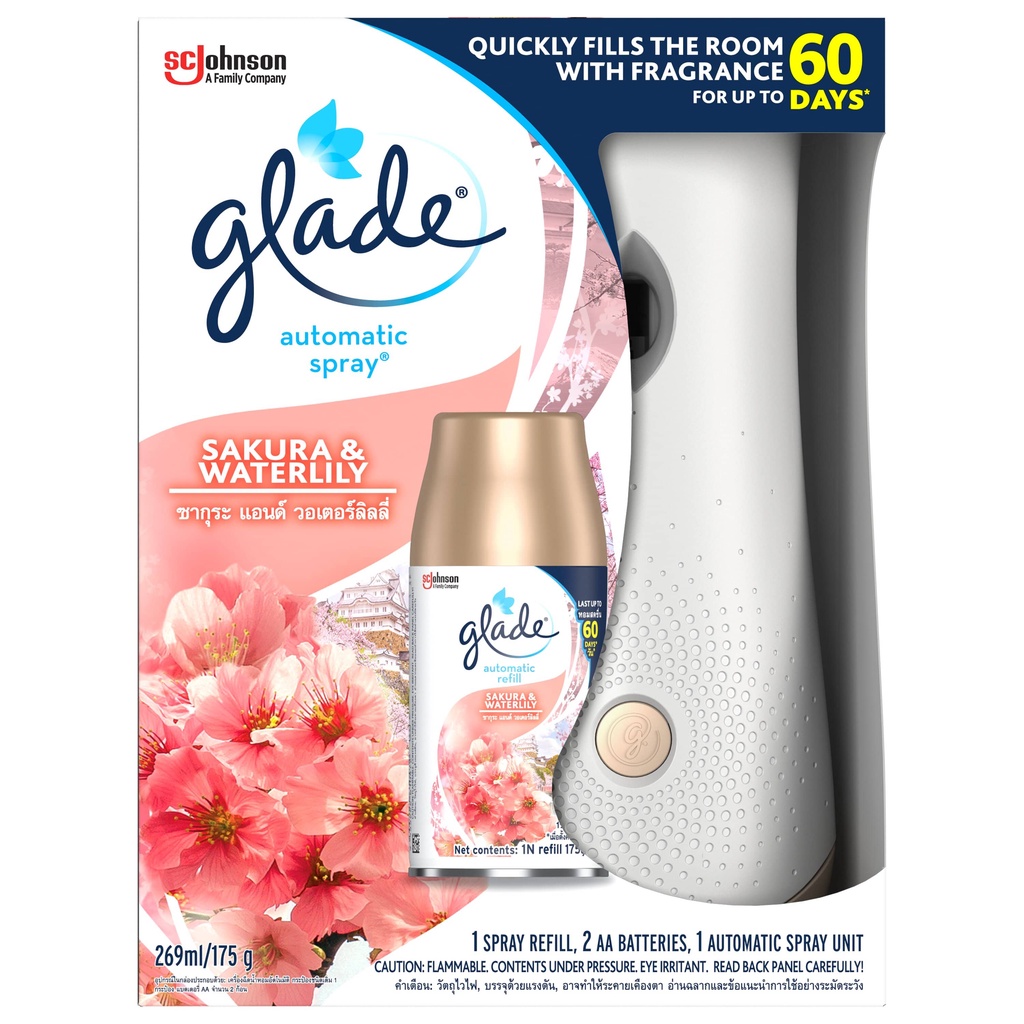 Glade Automatic Spray Starter Sakura & Waterlily Air Freshener 175g