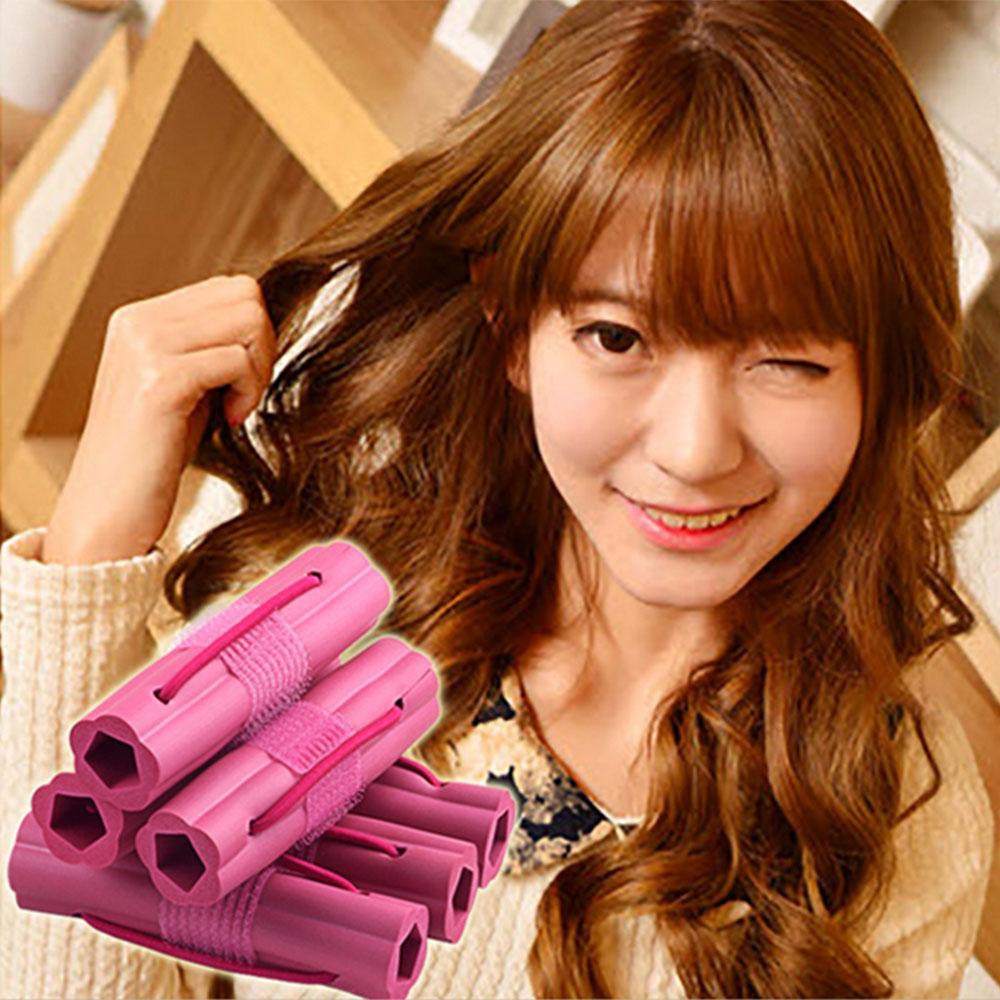 6pcs Magic Foam Hair Rollers Sponge Hair Styling Soft Curler