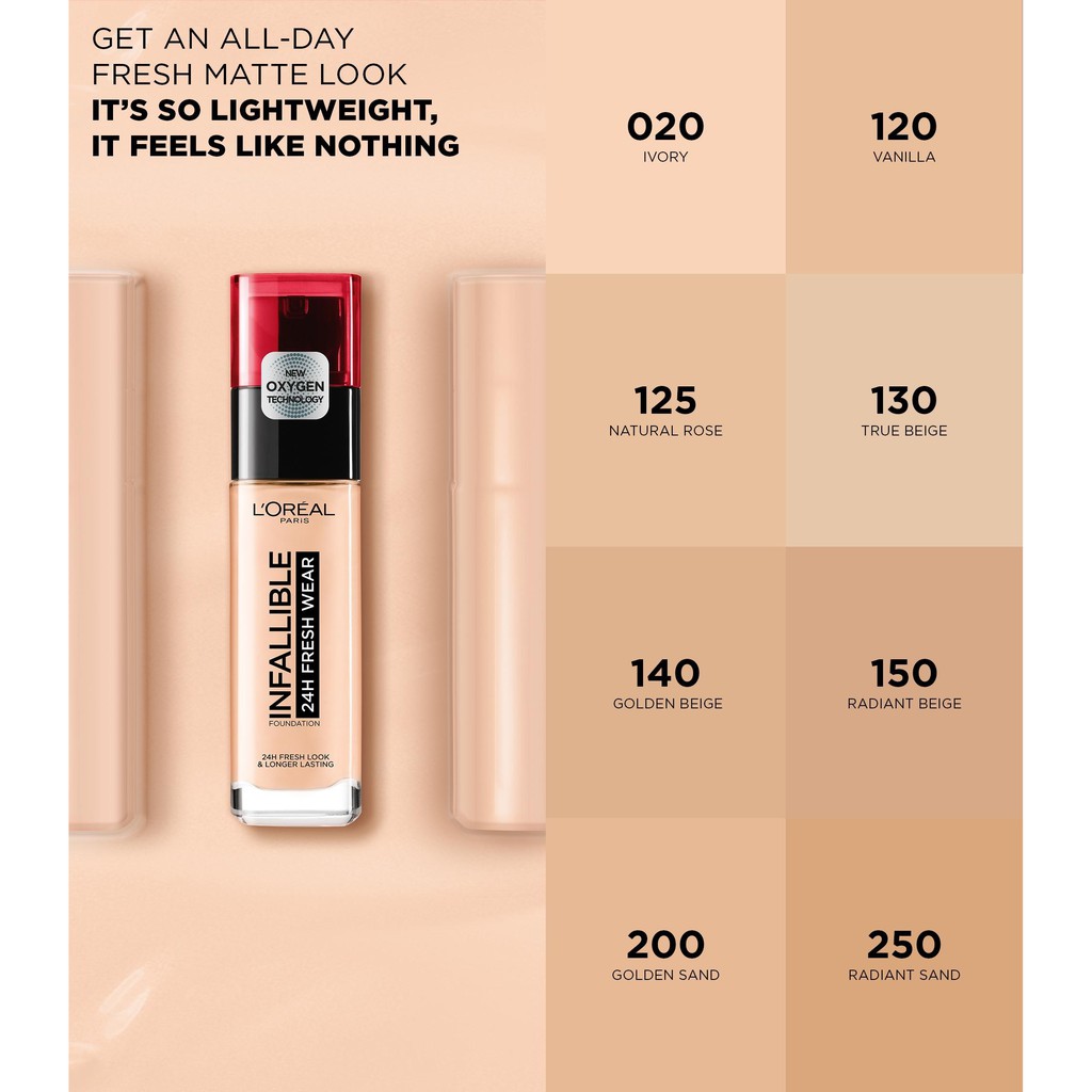 L'Oreal Paris Infallible 24hr Fresh Wear Liquid Foundation - 19