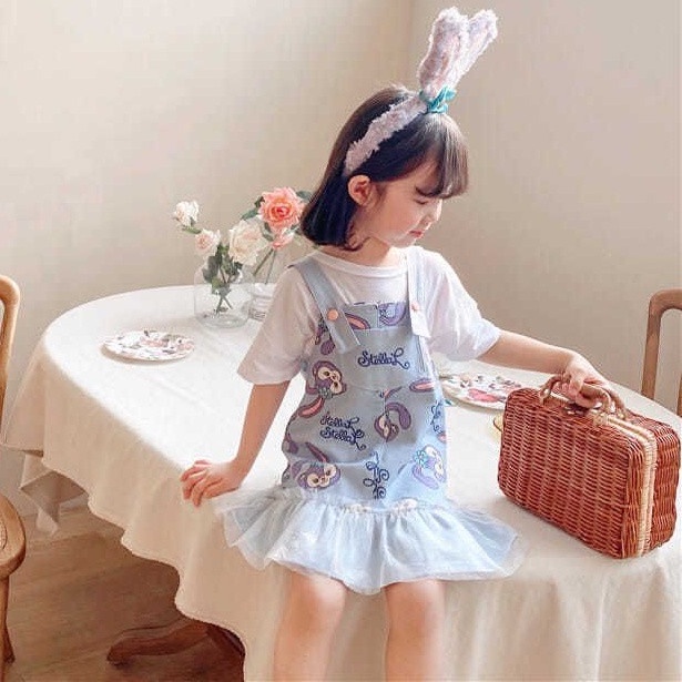 bunny overall dress