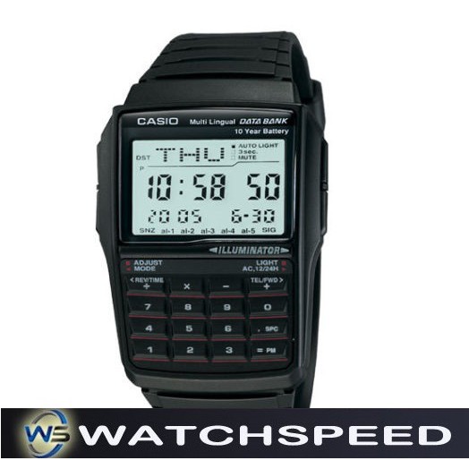 Casio DBC321A DBC321A Digital Data Bank 5 Alarm Men