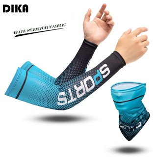 SPORTS Ice Sleeve Breathable Anti-UV Running Arm Cover Fitness Basketball Elbow Pad Sports Riding Outdoor Arm Warmer