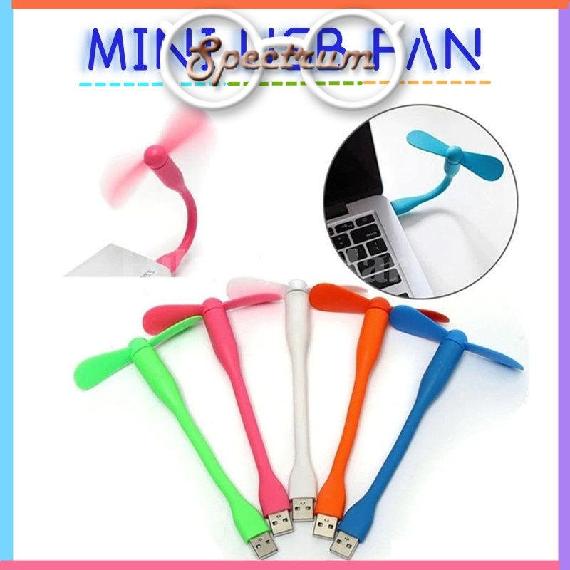 Malaysia] (1pc) fashion flexible portable mini usb fan bendable