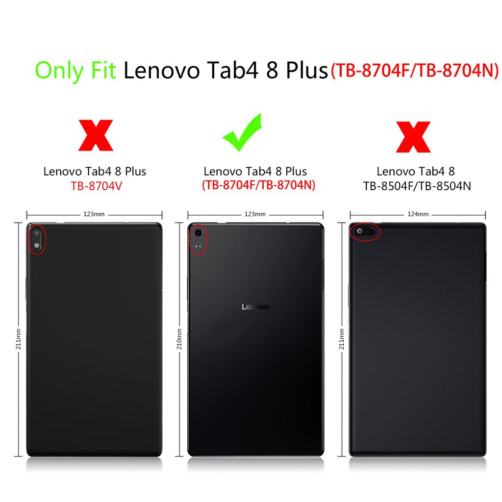 Lenovo Tab 4 8 Plus Case Hard Pvc Pu Shell Tab4 Tb 8704f N Auto Sleep Wake Casing Shopee Singapore