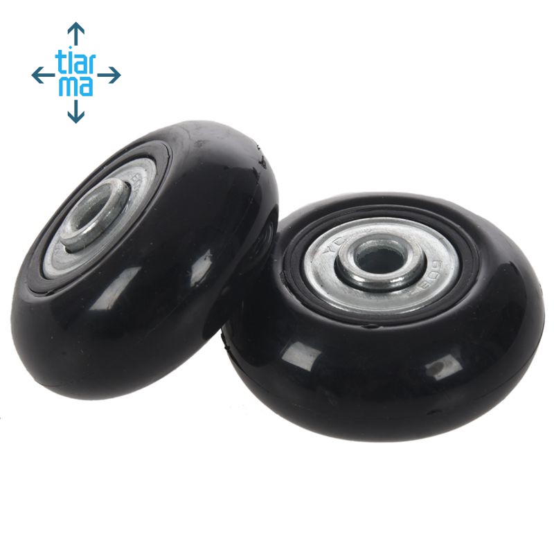 luggage with inline skate wheels