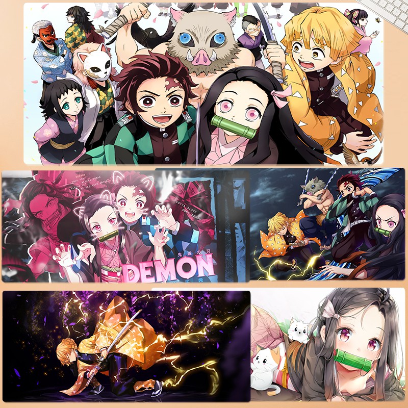 Demon Slayer Anime Mouse Pad Nidou Tanjirou Butterfly Ninja My Wife Zeni Shopee Singapore