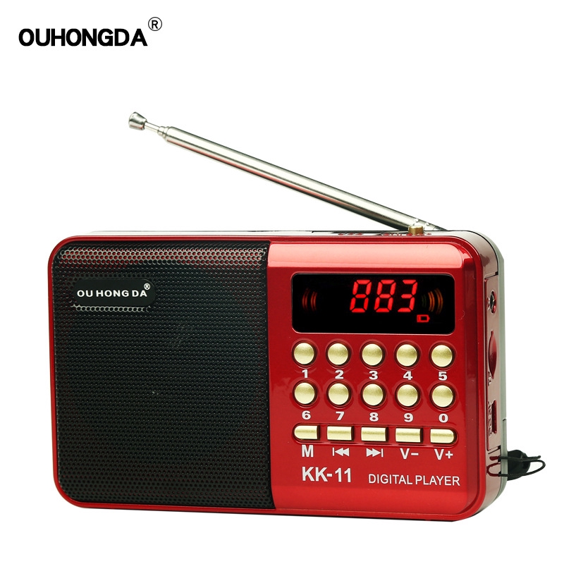 Manoeuvreren houd er rekening mee dat Rennen K11 FM Rechargeable Mini Portable Radio Handheld Digital FM USB TF MP3  Player Speaker | Shopee Singapore