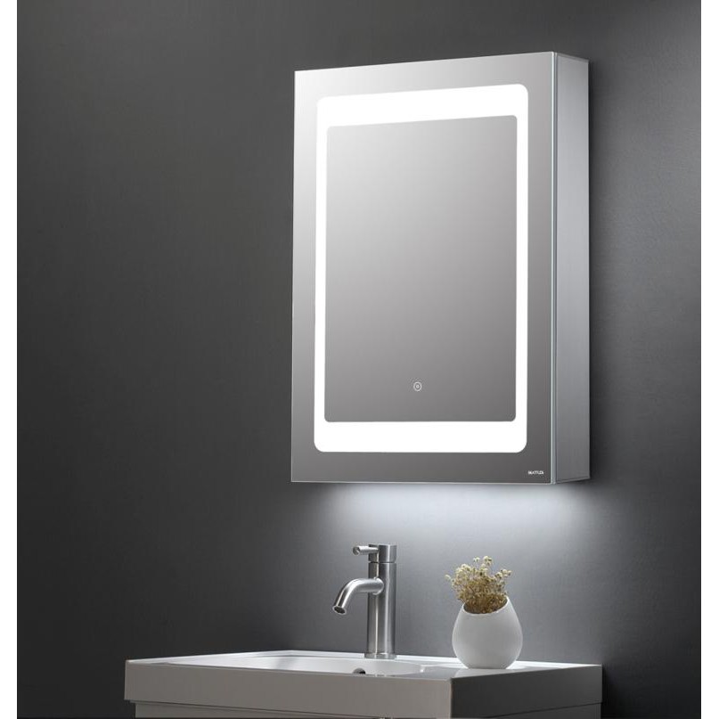 Beatitude Led Bathroom Vanity Mirror, Bathroom Mirror With Built In Magnifier