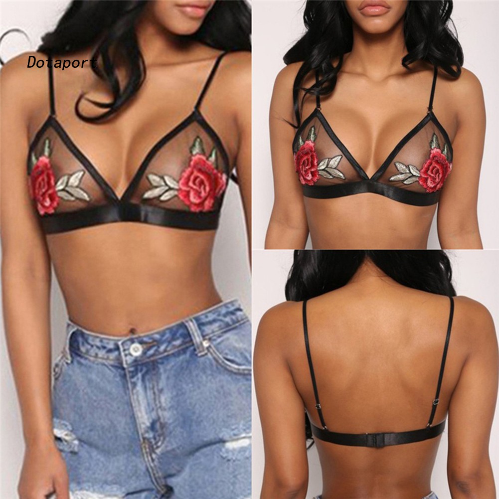 embroidered bralette top