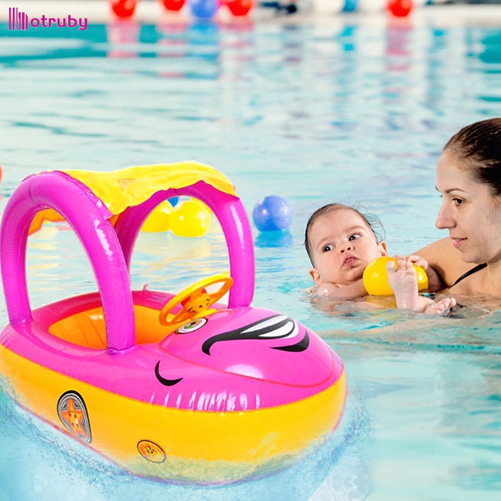 baby pool float with sunshade