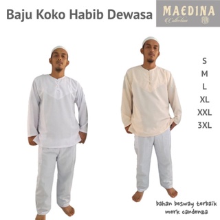Image of Maedina Plain Koko Habib Shirt Size S M L XL XXL 3XL