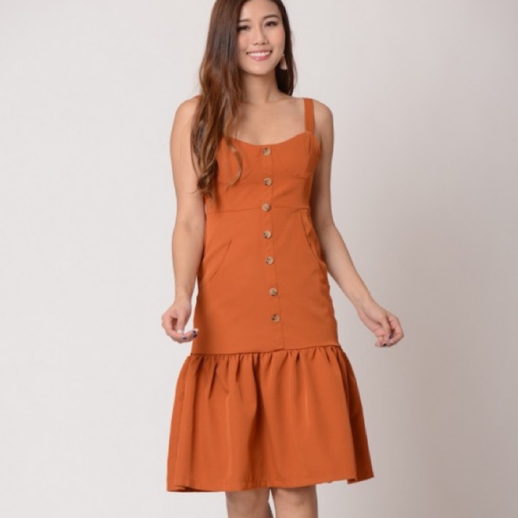 button down dress shopee