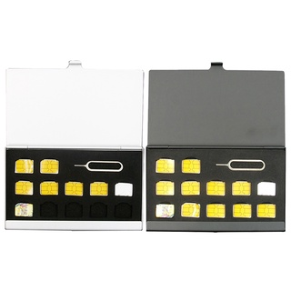 storage Aluminum Portable for Apple Samsung 56 mobile phone memory SIM card Storage Box Case Protector