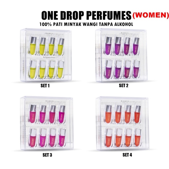 Shop Malaysia One Drop Perfume Set Women Men Tanpa Alkohol Shopee Singapore