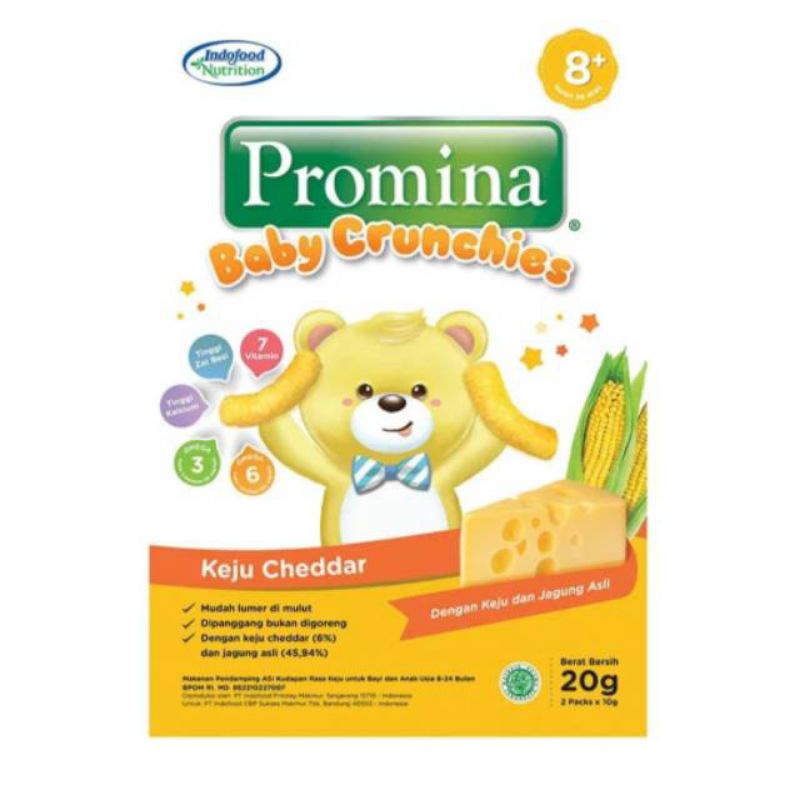 Promina Baby Crunchies Cheese Cheddar 20g Shopee Singapore