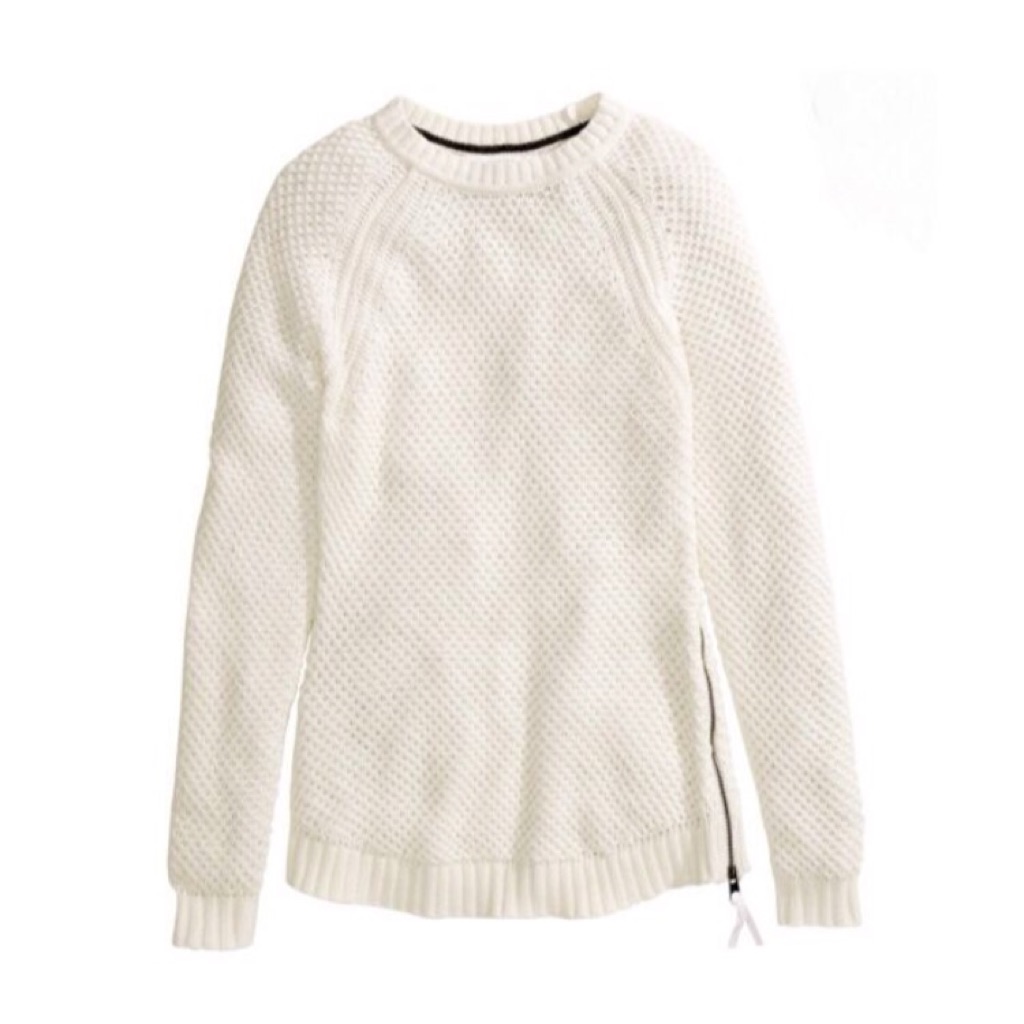 H M White Pullover Sweater Shopee Singapore