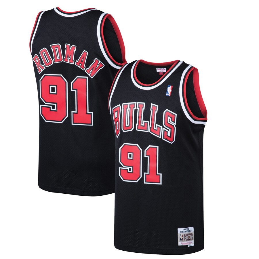 black and white bulls jersey