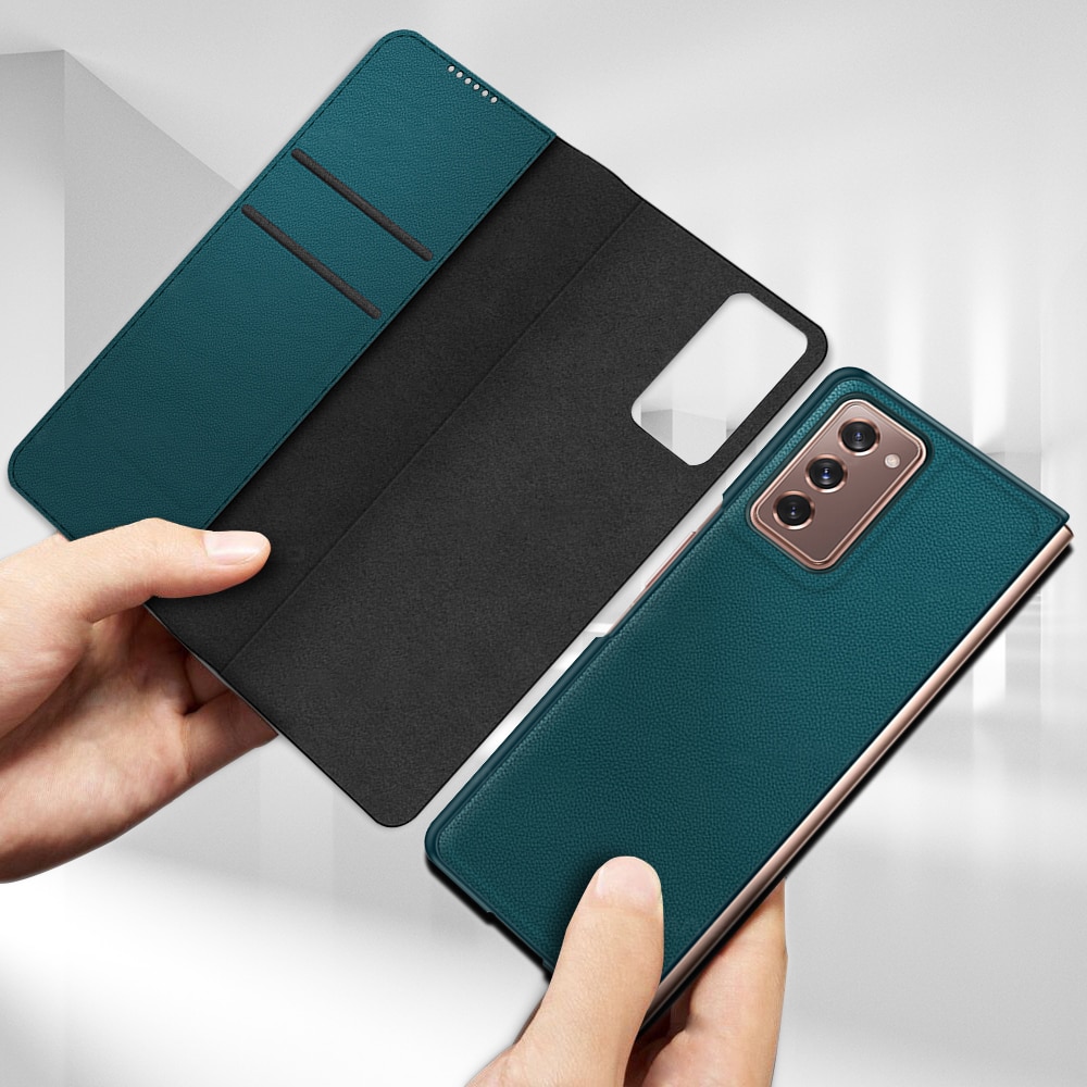 Samsung Galaxy Z Fold 2 5g Case Luxury Leather Magnetic Wallet Folding Flip Cover For Samsung Z 3797