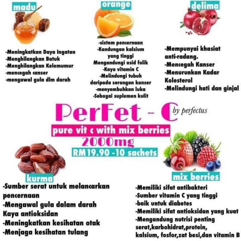 Malay Local Stock Offer Hot Item Readystock Kombo Gebu Vitamin Perfet C Shopee Singapore