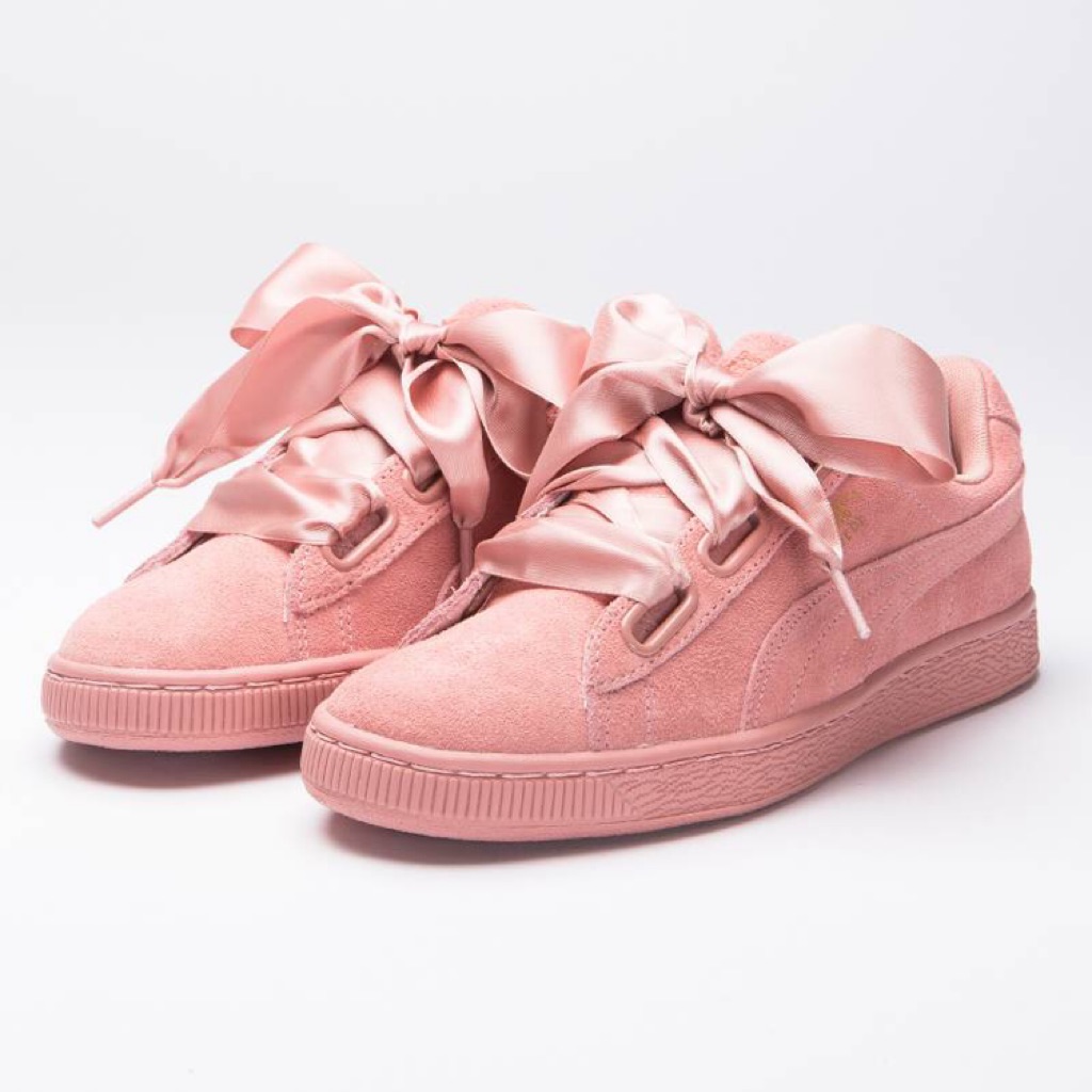 puma suede heart satin