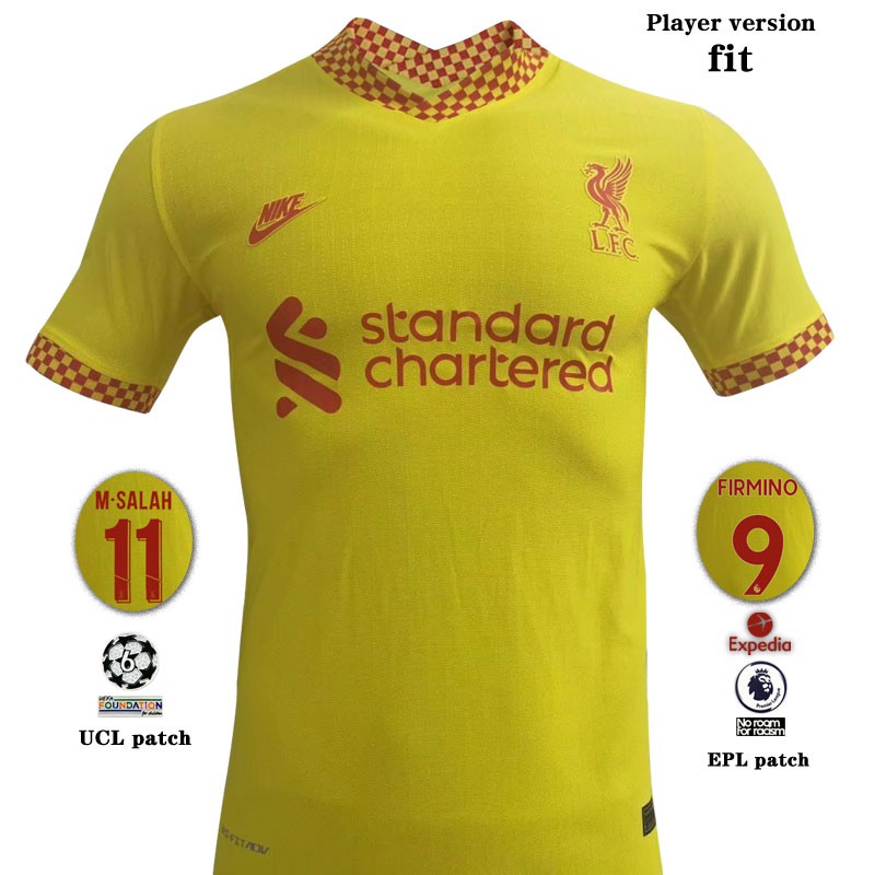2122 Liverpool Player version Jersey 3rd S izeSXXL Add Name and UCL