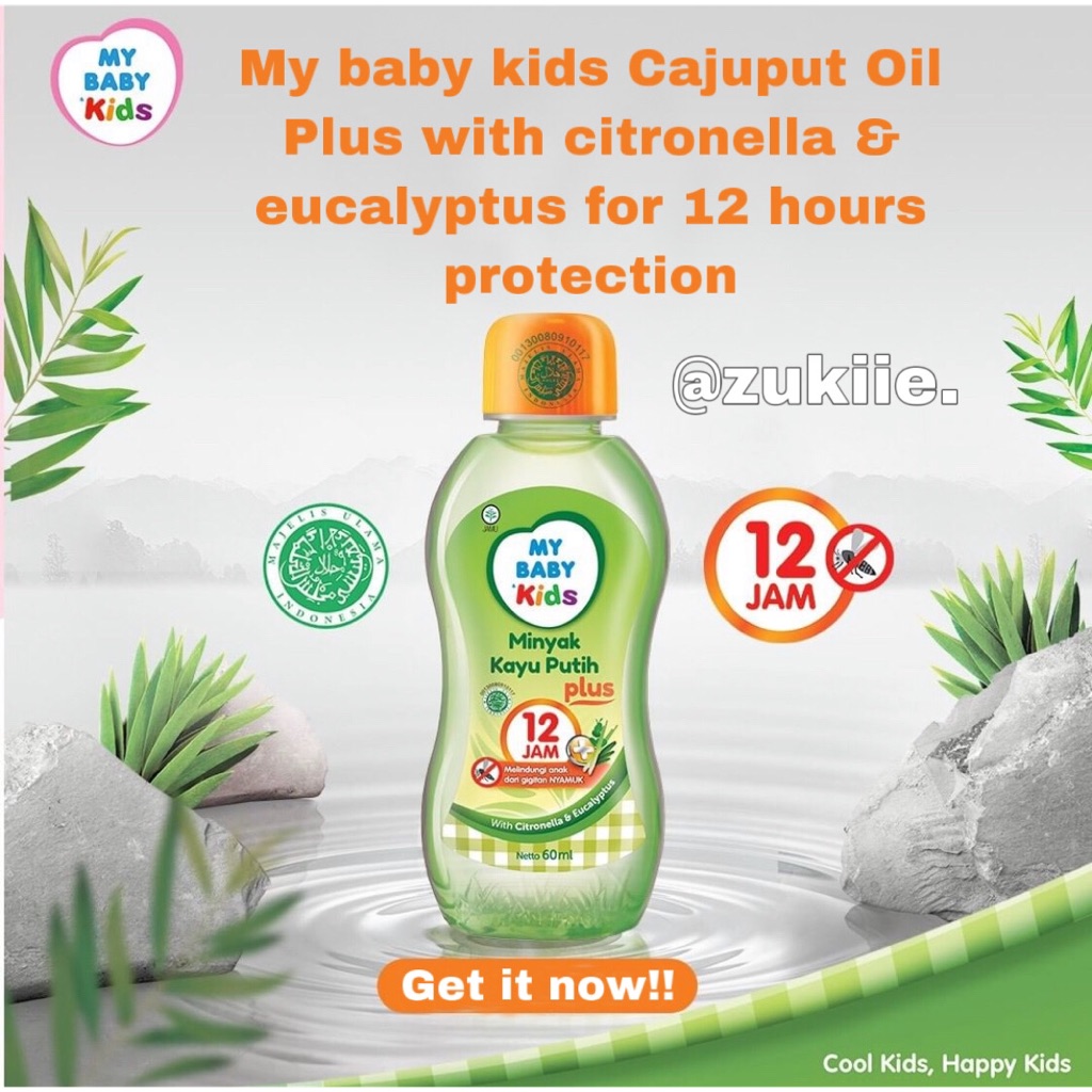 My Baby Kids Cajuput Oil Minyak Kayu Putih 60ml Shopee Singapore